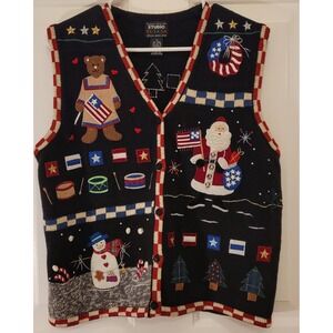 Vintage Designer‎ Originals Fa La La Studio USA Christmas Sweater Women's Medium